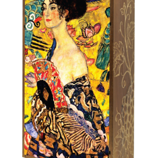 Lady with fan (1918) - Gustav Klimt - Olio su tela